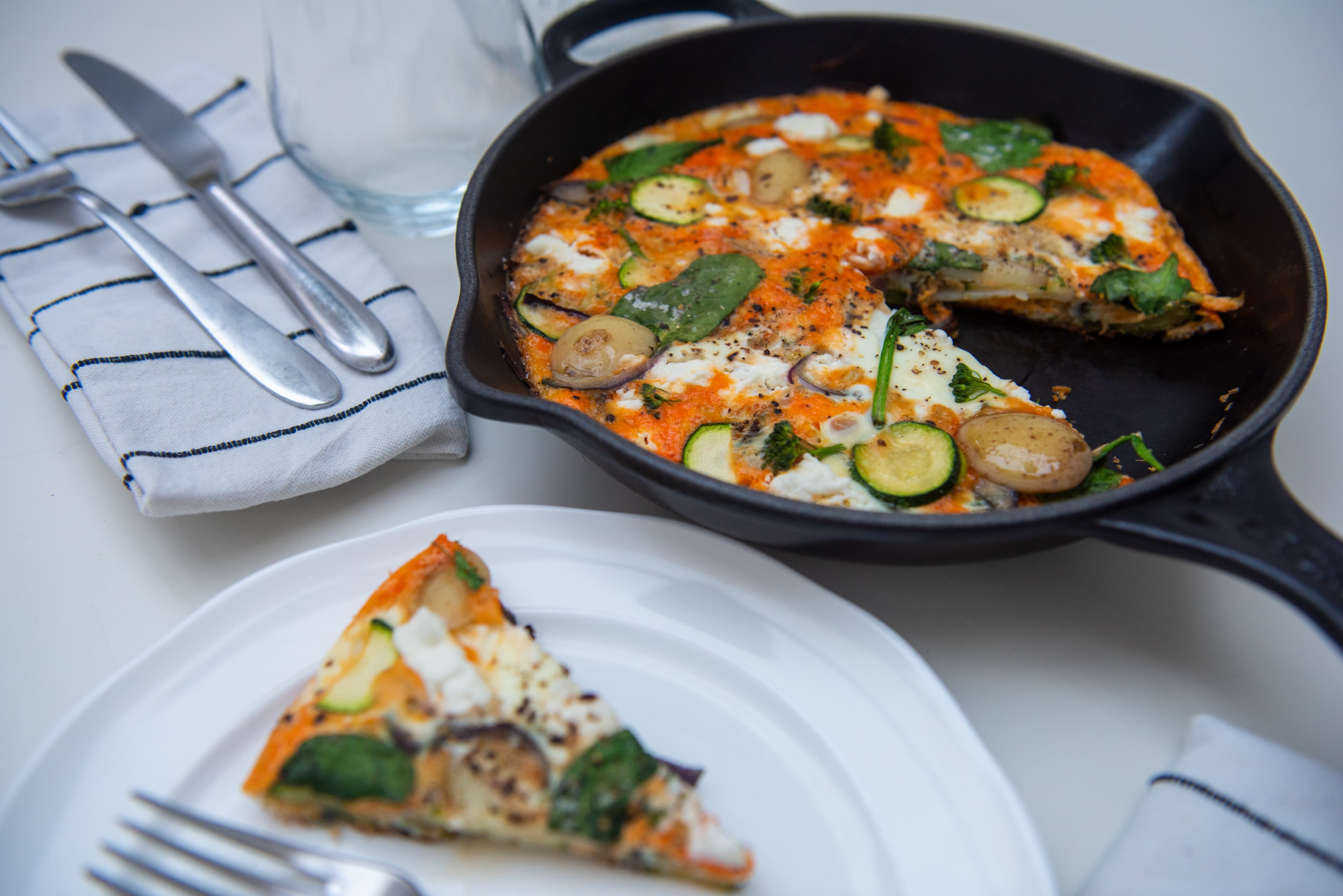 Jazzed-up pan omelette